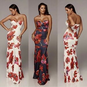 Mermaid floral gown by Jluxlabel